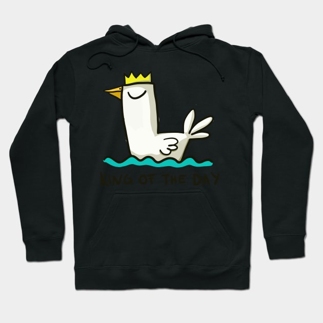 King of the Day, duck king Hoodie by ThomaeArt